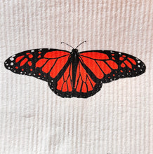 Load image into Gallery viewer, Monarch Butterfly Swedish Dishcloth