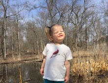 Load image into Gallery viewer, Cardinal Red Bird Toddler and Kid's Tshirt