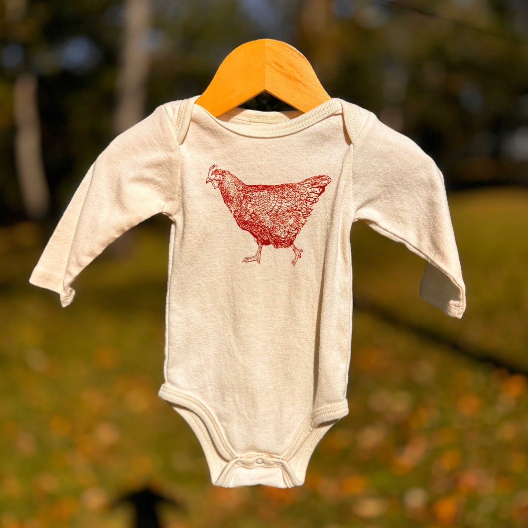 Chicken Long Sleeve Bodysuit