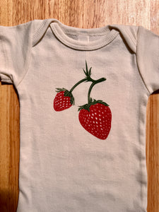 Strawberry short Sleeve Bodysuit