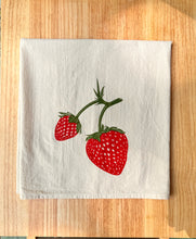 Load image into Gallery viewer, Strawberry Flour Sack Towel