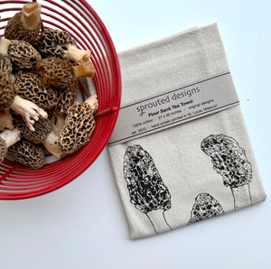 Morel Mushroom Flour Sack Towel