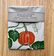 Load image into Gallery viewer, Fall Pumpkin Flour Sack Towel