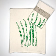 Load image into Gallery viewer, Asparagus Flour Sack Towel - center printed