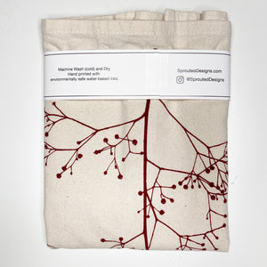 Berry Branch Flour Sack Towel - center printed