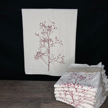 Load image into Gallery viewer, Berry Branch Flour Sack Towel - center printed