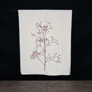 Berry Branch Flour Sack Towel - center printed