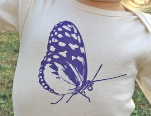 Butterfly Long Sleeve Baby Bodysuit