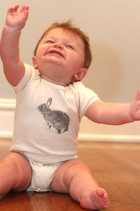 Bunny Short Sleeve Baby Bodysuit