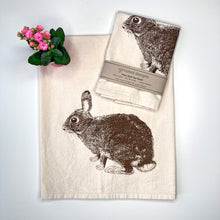 Load image into Gallery viewer, Bunny Flour Sack Towel - center printed