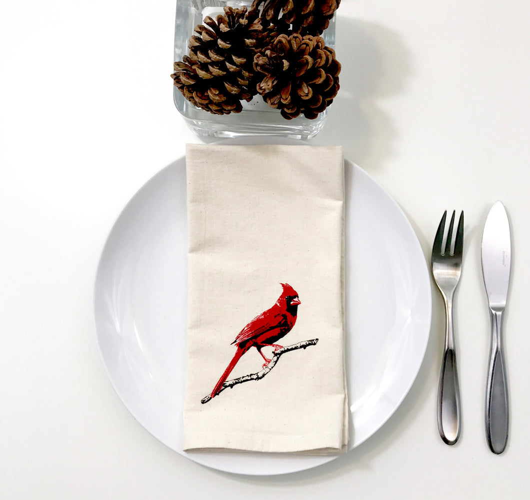 Cardinal Red Bird Napkin Set of 2
