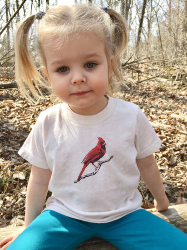 Cardinal Red Bird Toddler and Kid's Tshirt