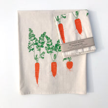 Load image into Gallery viewer, Carrot Flour Sack Towel - center printed