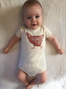 Chicken Short and Long Sleeve Bodysuit