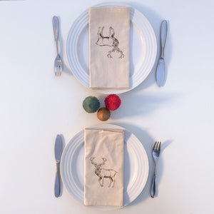 Reindeer Napkin - set of 2