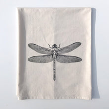Load image into Gallery viewer, Dragonfly Flour Sack Towel - center printed