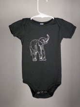 Load image into Gallery viewer, Elephant Short Sleeve Baby Bodysuit