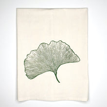 Load image into Gallery viewer, Ginkgo Leaf Flour Sack Towel - center printed