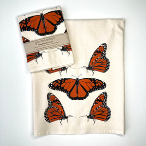 Monarch Butterfly Flour Sack Tea Towel