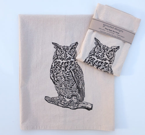 owl Flour Sack Towel