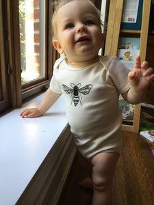 Bee Short Sleeve Baby Bodysuit