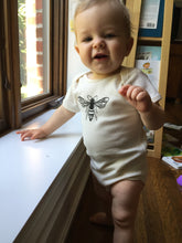 Load image into Gallery viewer, Bee Short Sleeve Baby Bodysuit