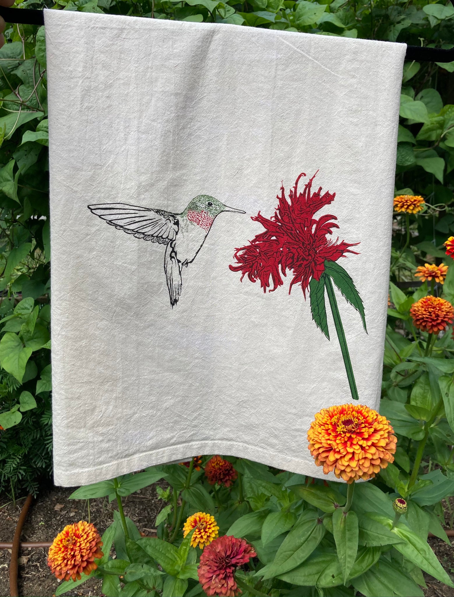 Hummingbirds Flour Sack Towel