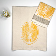 Load image into Gallery viewer, Lemon Flour Sack Towel - center printed