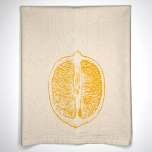 Lemon Flour Sack Towel - center printed