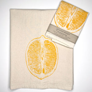 Lemon Flour Sack Towel - center printed