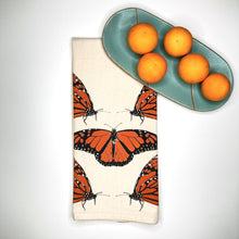 Load image into Gallery viewer, Monarch Butterfly Flour Sack Tea Towel