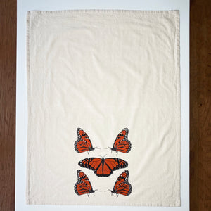 Monarch Butterfly Flour Sack Tea Towel