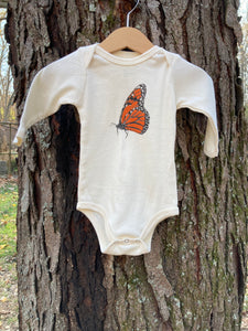 Monarch Butterfly Long Sleeve Bodysuit