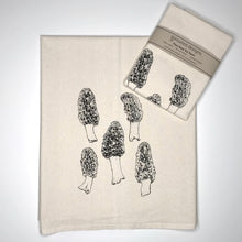 Load image into Gallery viewer, Morel Mushroom Flour Sack Towel - center printed