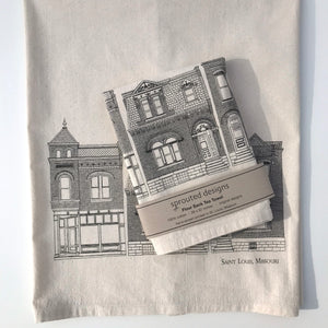 Saint Louis Flour Sack Towel - center printed