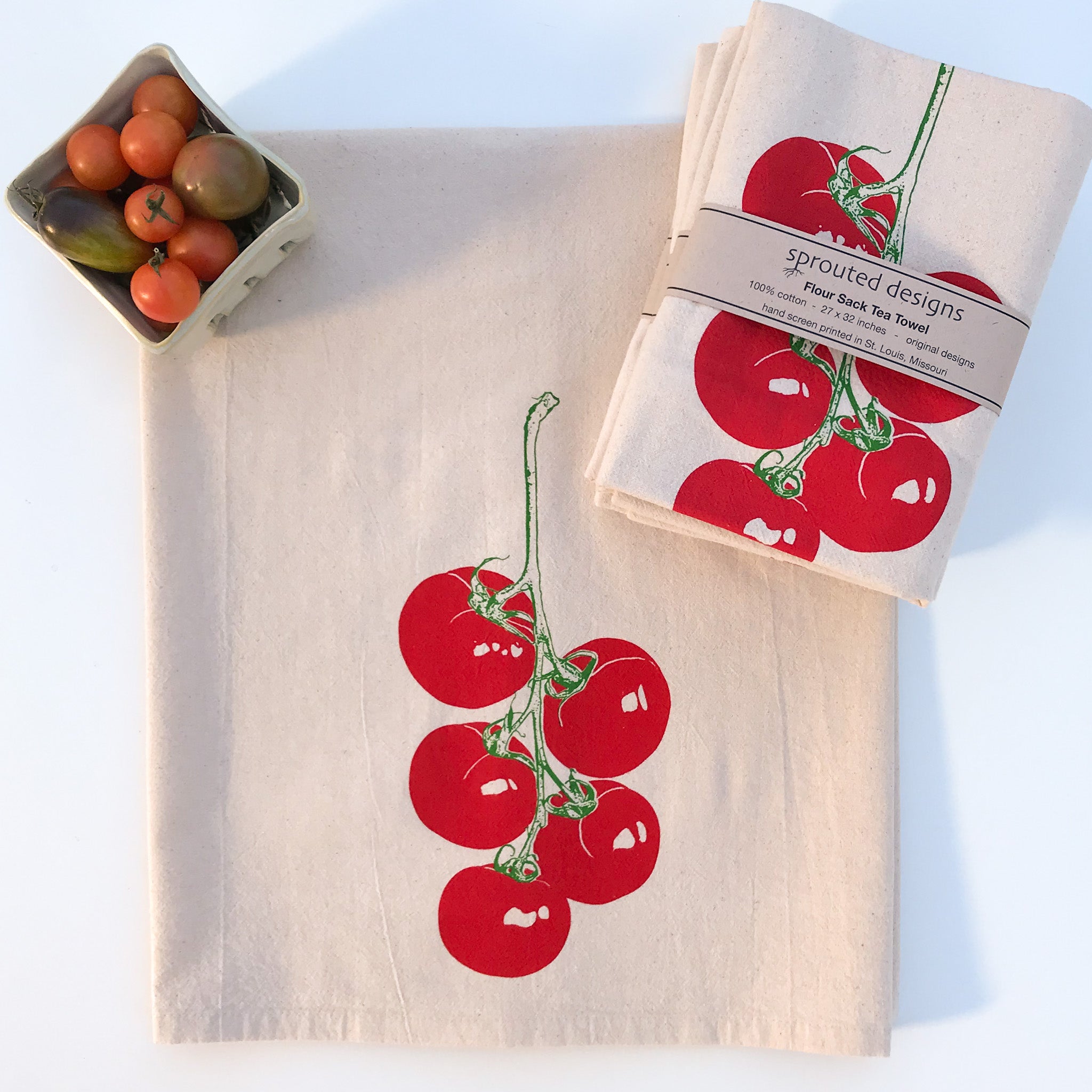 Cherry Stripes - Flour Sack Towel – Kitchen BillBoards