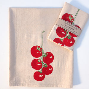 Tomato Vine Flour Sack Towel - Center Printed
