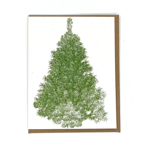 Evergreen Tree Holiday Card