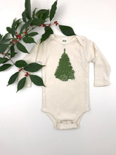 Load image into Gallery viewer, Christmas Tree Long Sleeve Baby Bodysuit