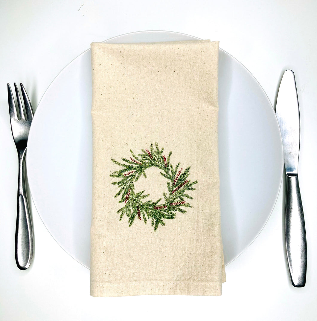 Wreath Napkin Set of 2