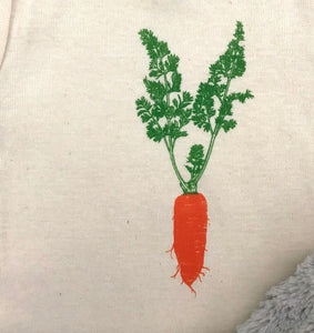 Carrot short sleeve baby bodysuit