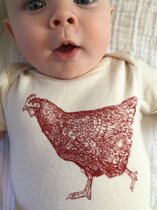 Chicken Short and Long Sleeve Bodysuit