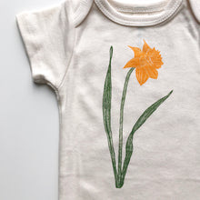 Load image into Gallery viewer, Daffodil Flower Short or Long Sleeve Bodysuit